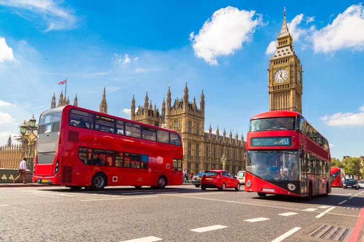 London Big Ben and Busses